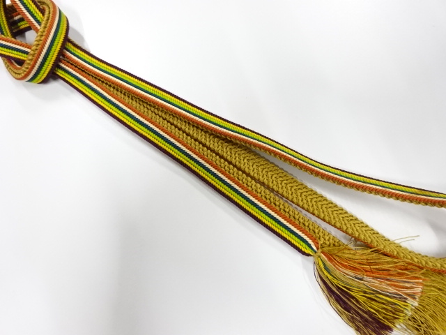 正絹　手組帯締め